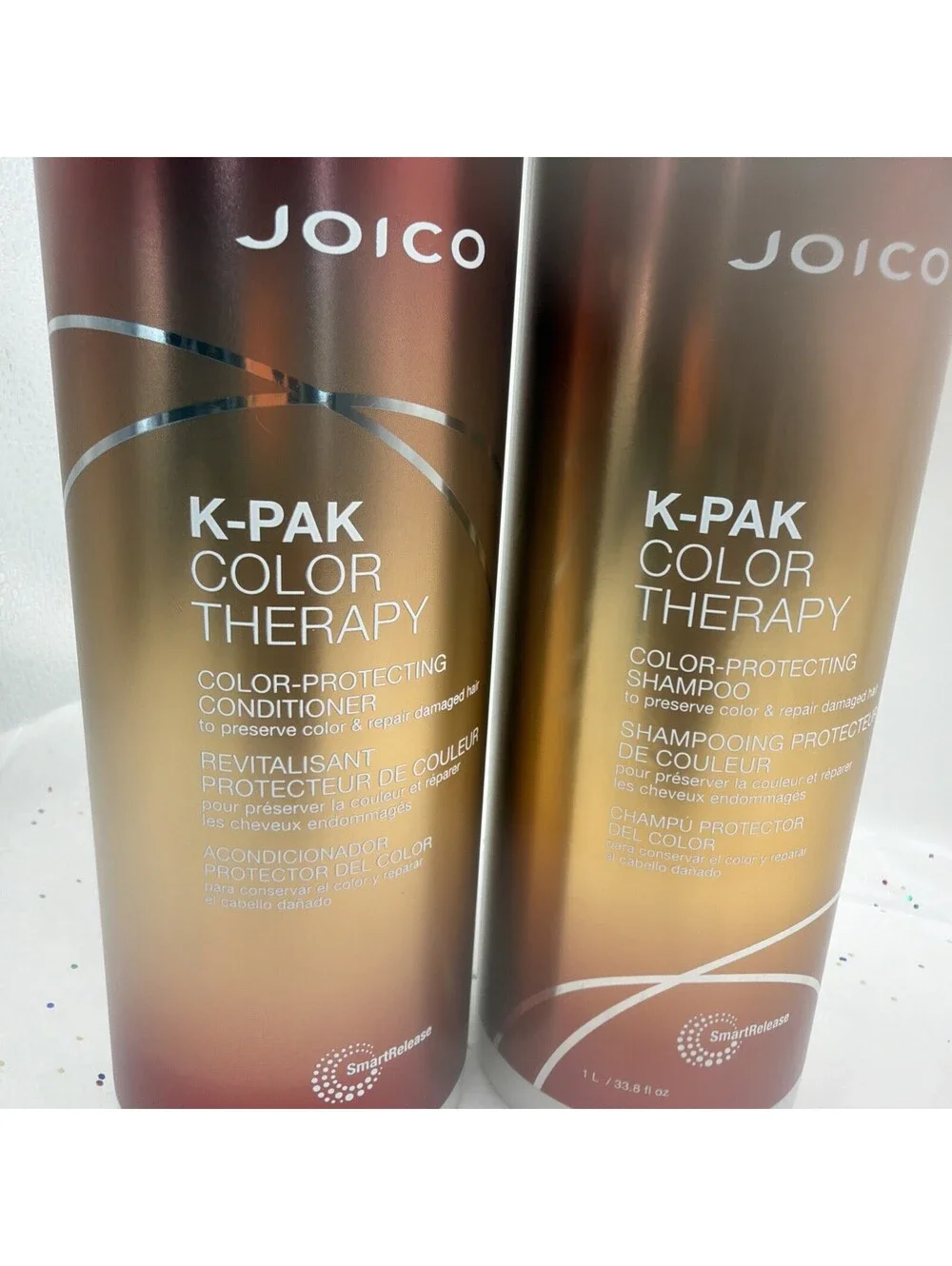 Joico K-PAK Color Therapy Shampoo Conditioner Duo 33.8oz Liter Set Salon Size